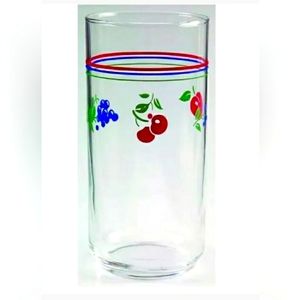 Corelle BERRIES & CHERRIES 16oz Tumbler Drinking Glasses Coolers Set of 4